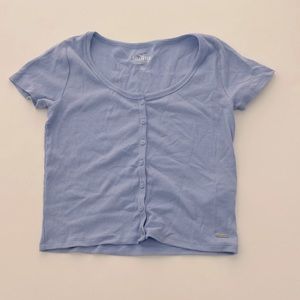 Hollister Baby Tee Lavendar Purple sz small